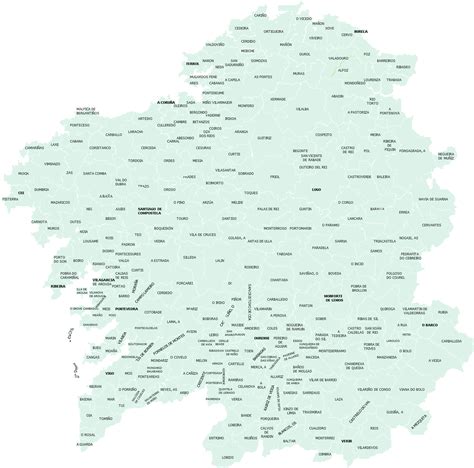 Excel Grafico Tipo Mapa De Lo Ayuntamientos De Galicia España