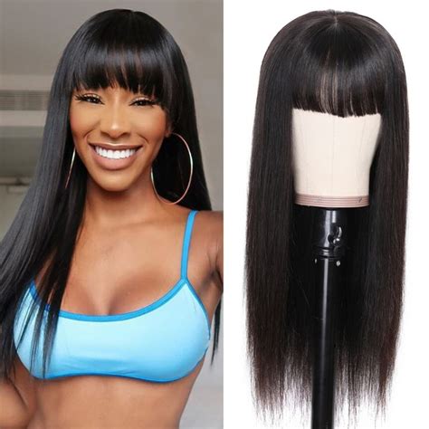 Klaiyi Bone Straight 5x5 Hd Lace Closure Wig Glueless Virgin Human Hair Brazilian Hair Wigs