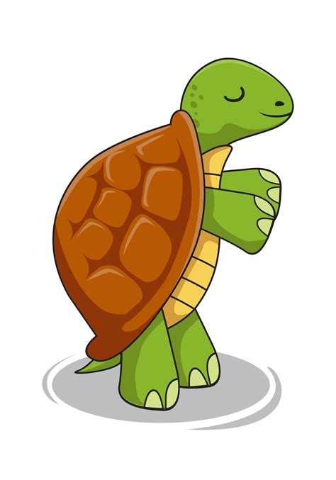 Turtle Cartoon Standing Tortoise Illustrations Vector Art At