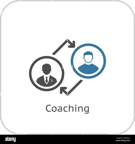 Coaching Icon Business Concept Flat Design Stock Vector Image And Art