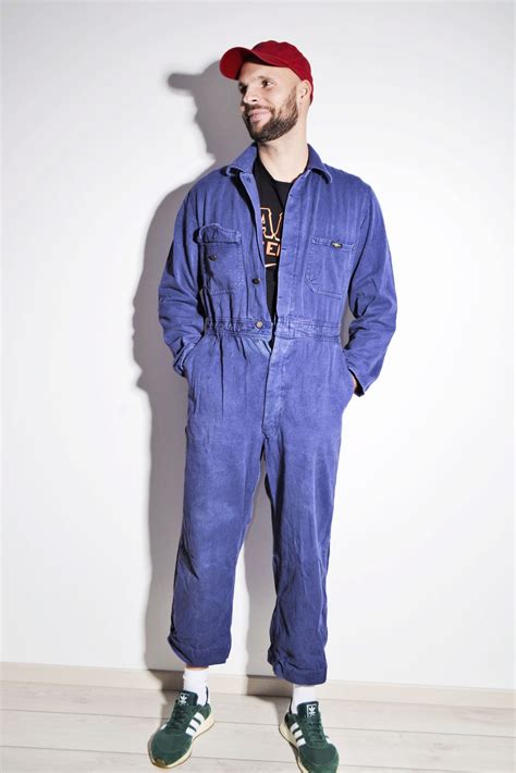 Mens Denim Coverall Boilersuit Blue Hot Milk 80s Clothing Online