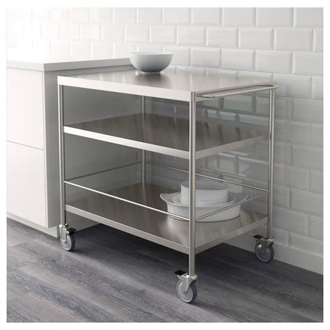 Ikea stainless steel kitchen cart flytta hustlers real people. FLYTTA Kitchen cart - stainless steel 38 5/8x22 1/2 ...