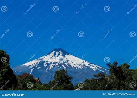 Volcano In Patagonia Chile The Ring Of Fire Stock Image Image Of