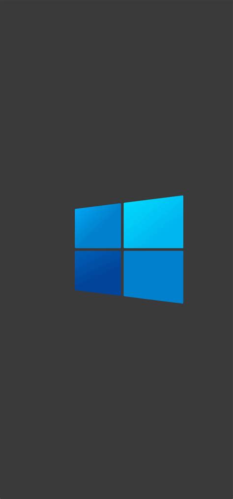 1080x2316 Windows 10 Dark Logo Minimal 1080x2316 Resolution Wallpaper