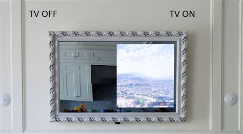 The Framed Vanishing Mirror Tv Is The Perfect Solution For Hiding A