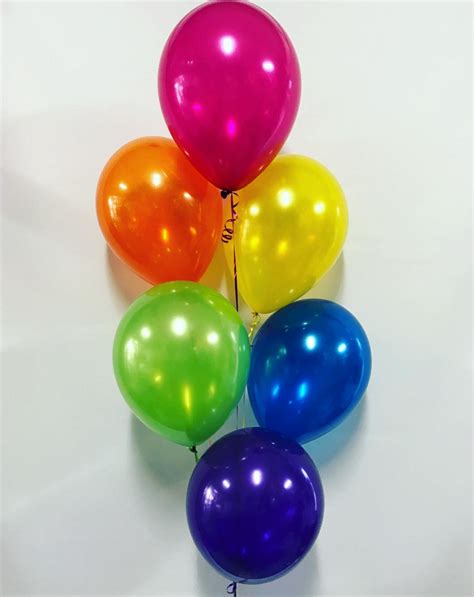6 Balloon Bouquet With Hi Float Balloons Etc