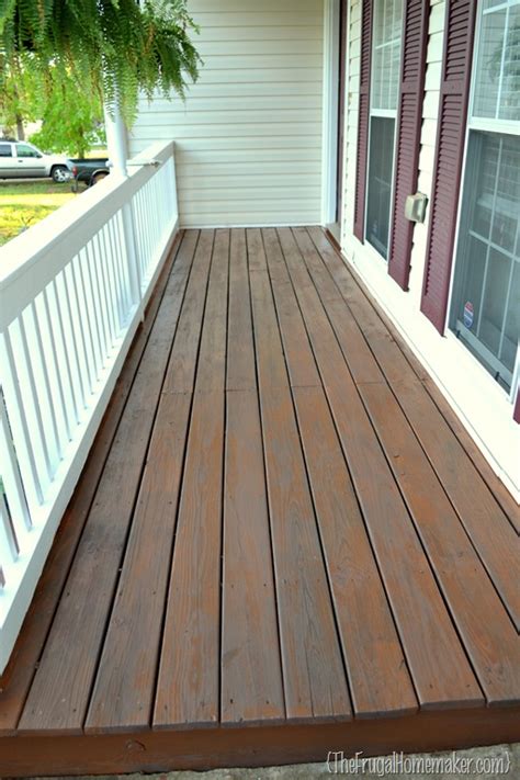 Your front porch sets the stage for what visitors expect to see on the inside of your home. Front porch part 1: new paint and stain {Sprucing up the ...