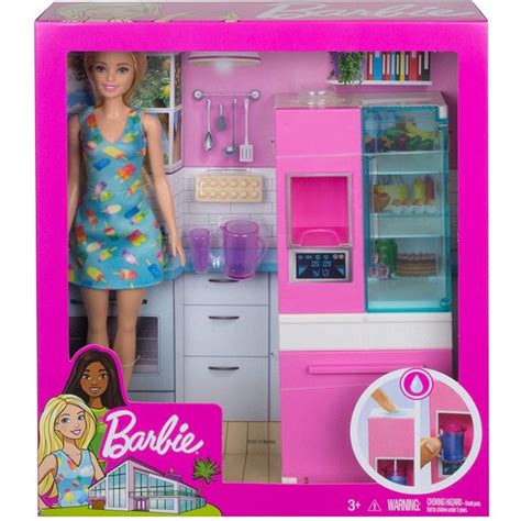 Set Cocina Con Nevera Barbie GHL84 BarbiePedia