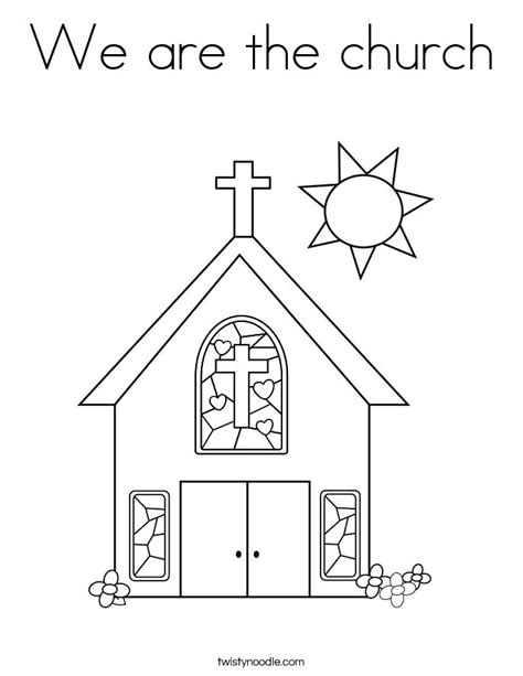 We Are The Church Coloring Page Sunday School Coloring Pages School