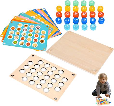 لعبة احجية خشبية بتصميم الحروف الابجدية للاطفال الصغار العاب تعليمية للاطفال الصغار، العاب
