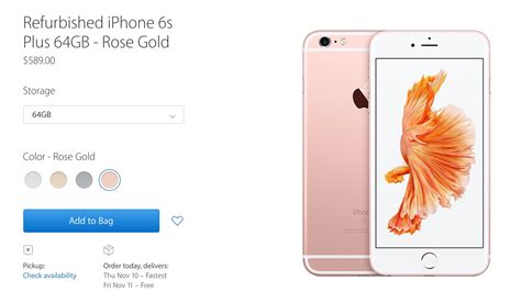 Apple Begins Selling Refurbished Iphones Through Its Online Store For