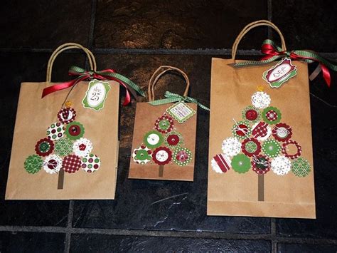 Christmas T Bags Based On A Design In The Stampin Up Holiday