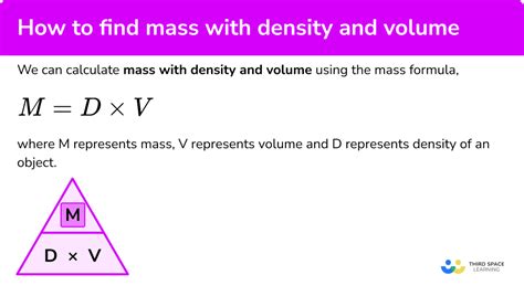 How To Find Mass With Density And Volume Gcse Maths Guide