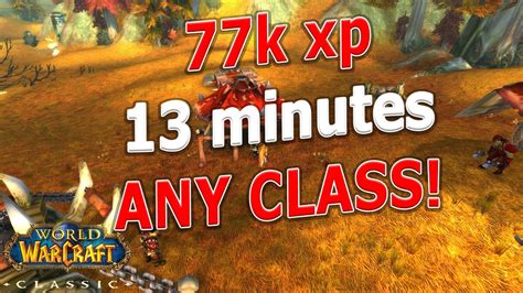 Wow Classic Speed Leveling With Quests The Journey 77k Xp In 13