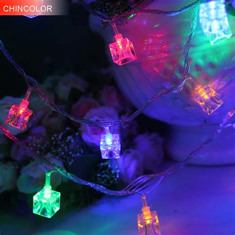 3 5m 20 50led Holiday Lights Crystal Blocks Of Ice Cubes Led Light