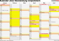 Ihnen fehlt ein kalender für das neue jahr, sie benötigen jedoch eher einen. Kalender 2021 Mecklenburg Vorpommern Als Pdf Vorlagen ...