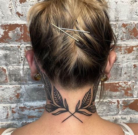30 Attractive Neck Tattoo Art For Women In 2021 Neck Tattoo Neck