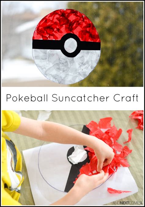 Pokeball Suncatcher Pokemon Craft For Kids And Next