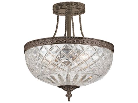 Find a wide selection of ceiling lights and ceiling light fixtures for your home. Crystorama Ceiling Mount Three-Light Semi-Flush Mount ...