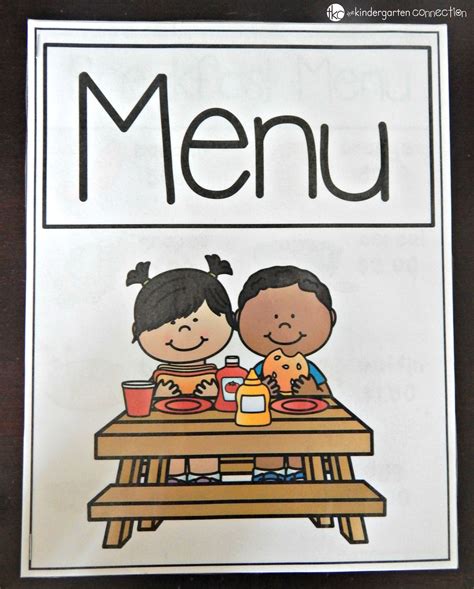 Restaurant Dramatic Play Free Printables For Early Childhood Images