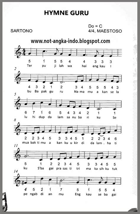 Blog ini berisi kumpulan partitur piano klasik dalam not balok. Lirik Lagu Indonesia Raya Dan Hymne Guru | Gudang Partitur