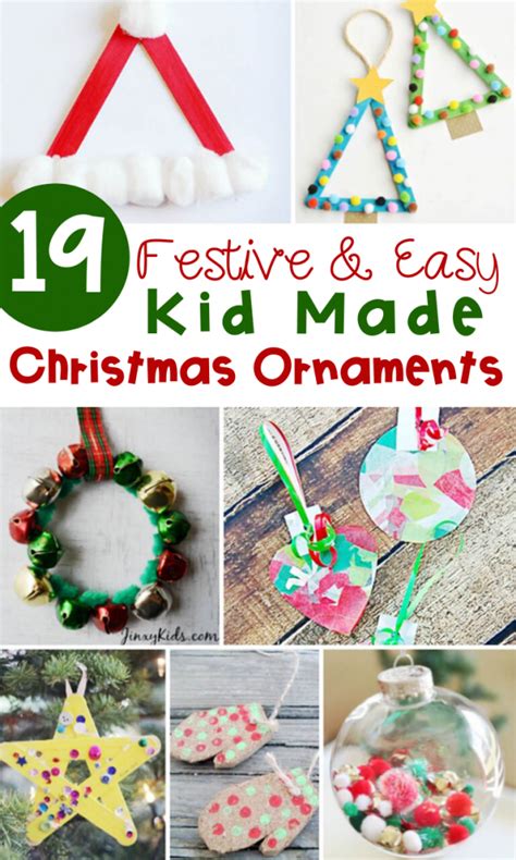 Simple Candy Ornament Crafts Printable Christmas Tree Ornaments Kids