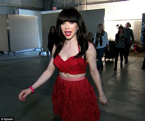 Carly Rae Jepsen Sings In The Shower In A Red Hot Crop Top And Mini