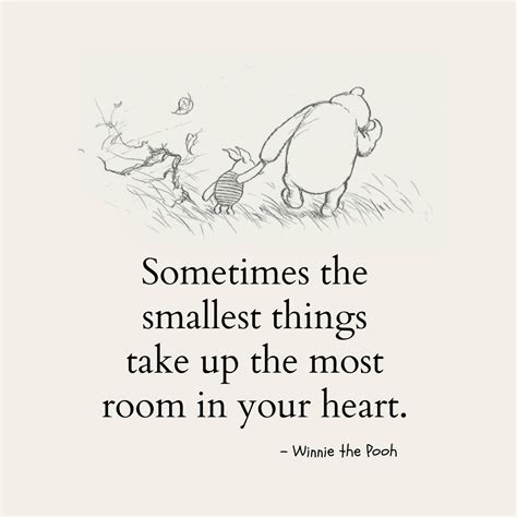 Winnie The Pooh Quote Sometimes The Smallest Things Print Etsy