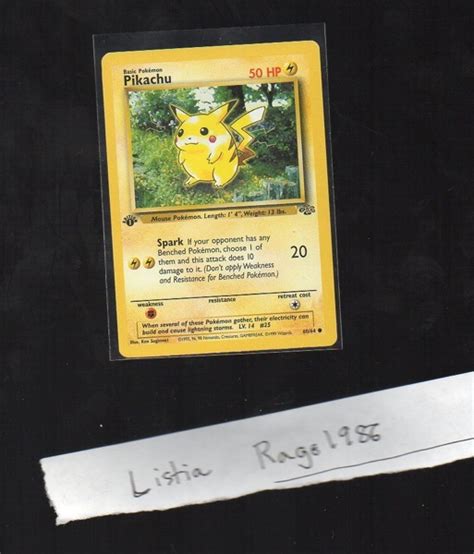 We sell sealed products, booster boxes, booster packs, singles, sleeves and collectors items for pokemon singles. Free: First Edition Pikachu Card - Trading Card Games - Listia.com Auctions for Free Stuff