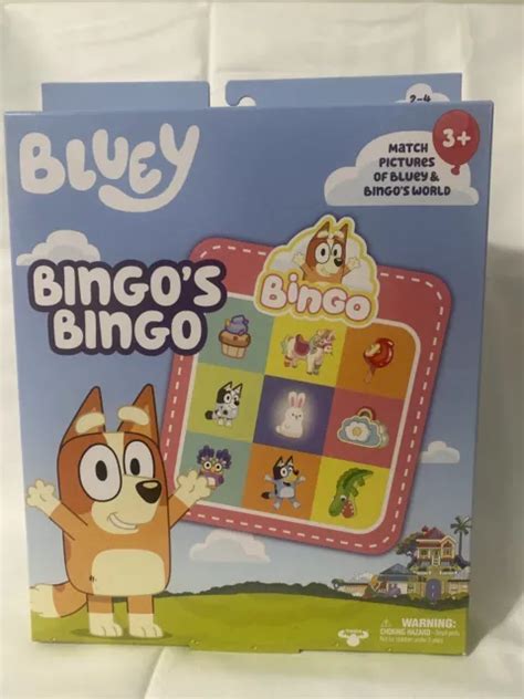 Bluey Bingos Bingo Card Game For 2 4 Players 800 Picclick