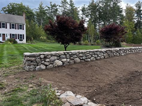 Fieldstone Boundary Walls In New Hampshire Concord Stoneworks