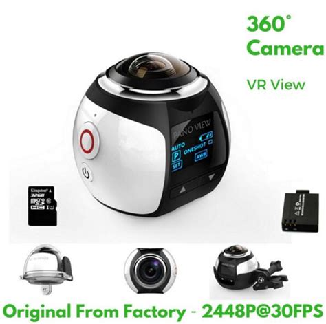 4k 360 degree action video camera wifi mini 2448 2448 16mp ultra hd panorama camera 3d