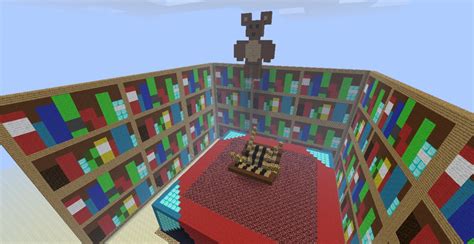 Updated Big Enchantment Table With Bookshelves Minecraft Map