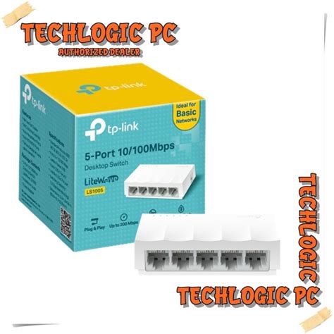 ☀tp Link Ls1005 5 Port 10100mbps Desktop Switch 5 Port Ethernet Switch
