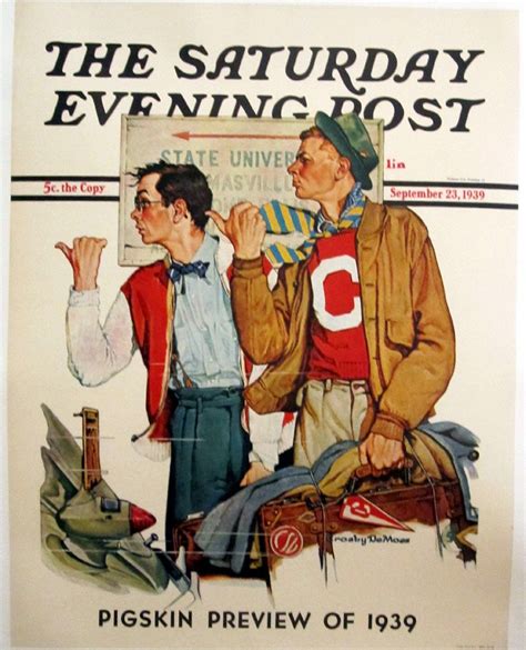 Saturday Evening Post Hitchhikers By Norman Rockwell 1939 Saturday
