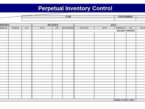 12 Simple Inventory Sheet Template Doctemplates