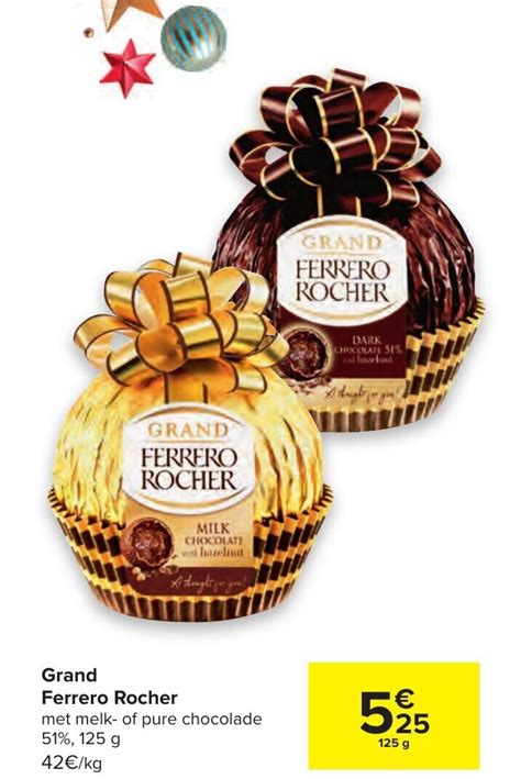 Grand Ferrero Rocher 125g Promotie Bij Carrefour