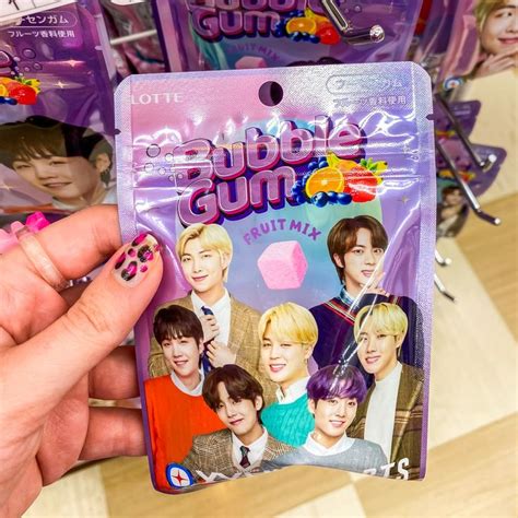 Xylitol Bubble Gum X Bts Collab In Japan Japan Candy Japanese Candy