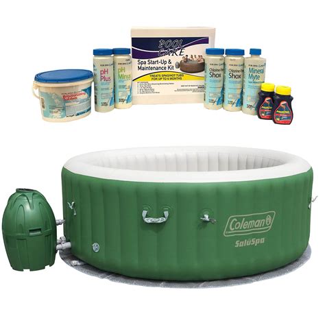Coleman Saluspa 6 Person Inflatable Jacuzzi And 6 Month Chemical Kit With