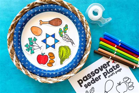 Passover Seder Plate Craft Printable The Super Mom Life