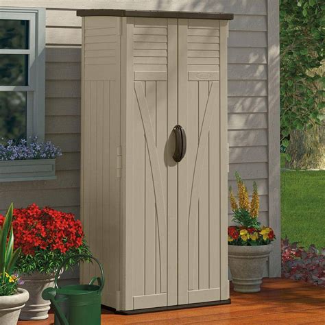 Suncast Ft In X Ft In X Ft Resin Vertical Storage Shed Bms The Home Depot