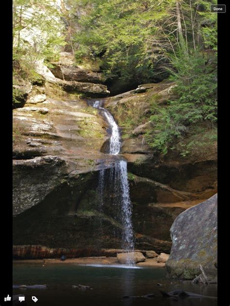 Old Mans Cave Falls Ohio Photo Waterfall Photography