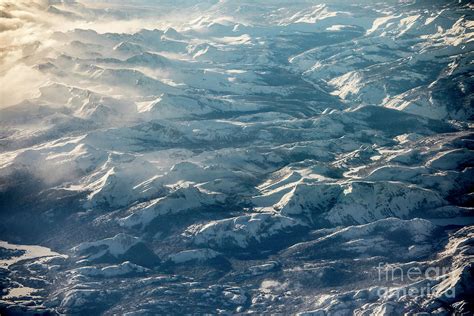 Aerial View Of The Sierra Nevada Mountains Of California Taken D