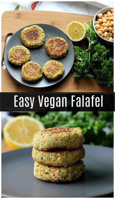 Easy Falafel Recipe Food Processor Recipes Vegan