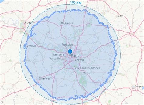 Mesure de la distance à vol d'oiseau entre deux marqueurs situés sur une carte « google map ». Déconfinement : les Français inégaux devant la règle des ...