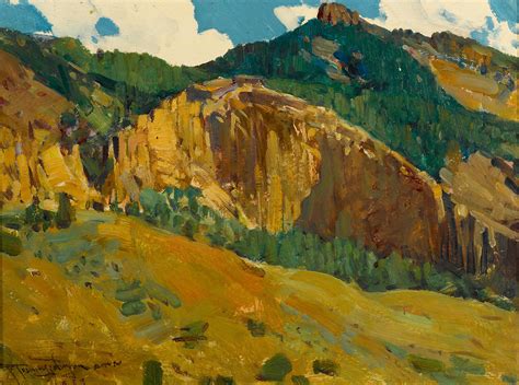 Mountains And Cliffs Frank Tenney Johnson Paintings