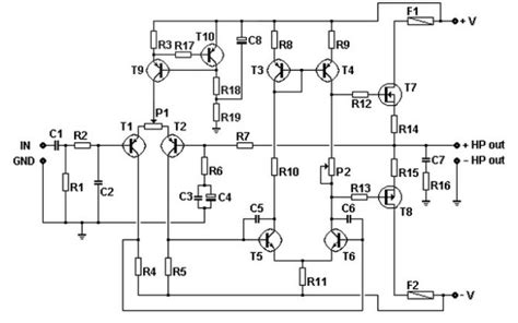 The presented universal power supply circuit can be used just for anything, you can use it as a referring to the above proposed universal power supply circuit diagram, the functional details op4 is configured as a voltage sensor and amplifier, and it monitors the voltage developed across r20. 100W Mosfet Power Amplifier Circuit Image - Home Wiring Diagram