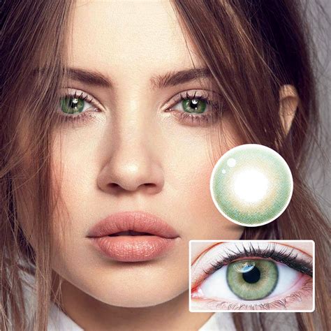 Nebulalens Basil Leaves Green Yearly Colored Contacts Prescription