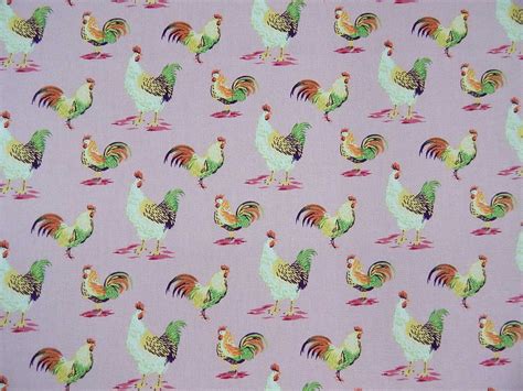 Duralee Suburban Home Rooster Pink 1502 Fabrics