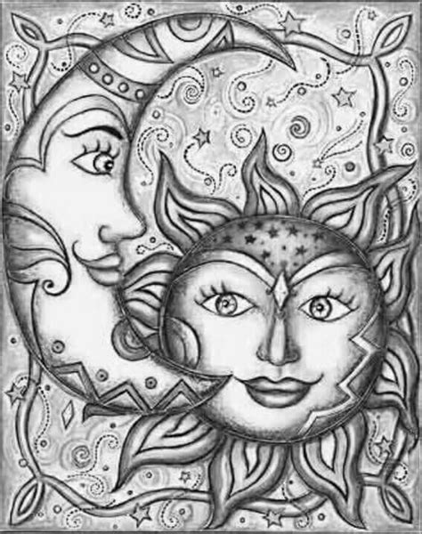 Pin By Ginger Boyce On Pages To Color Sun Art Art Sun Moon Stars